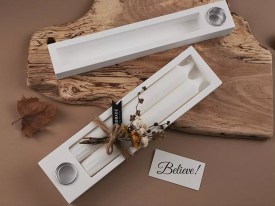 Molde silicona porta y guarda vela